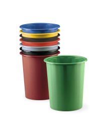 PAPELERA PLASTICO AZUL CAPACIDAD 14 LITROS FAIBO
