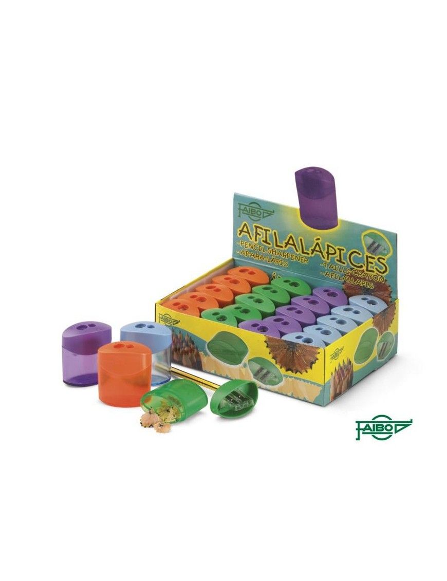 SACAPUNTAS DOS USOS CON DEPOSITO PACK 20
