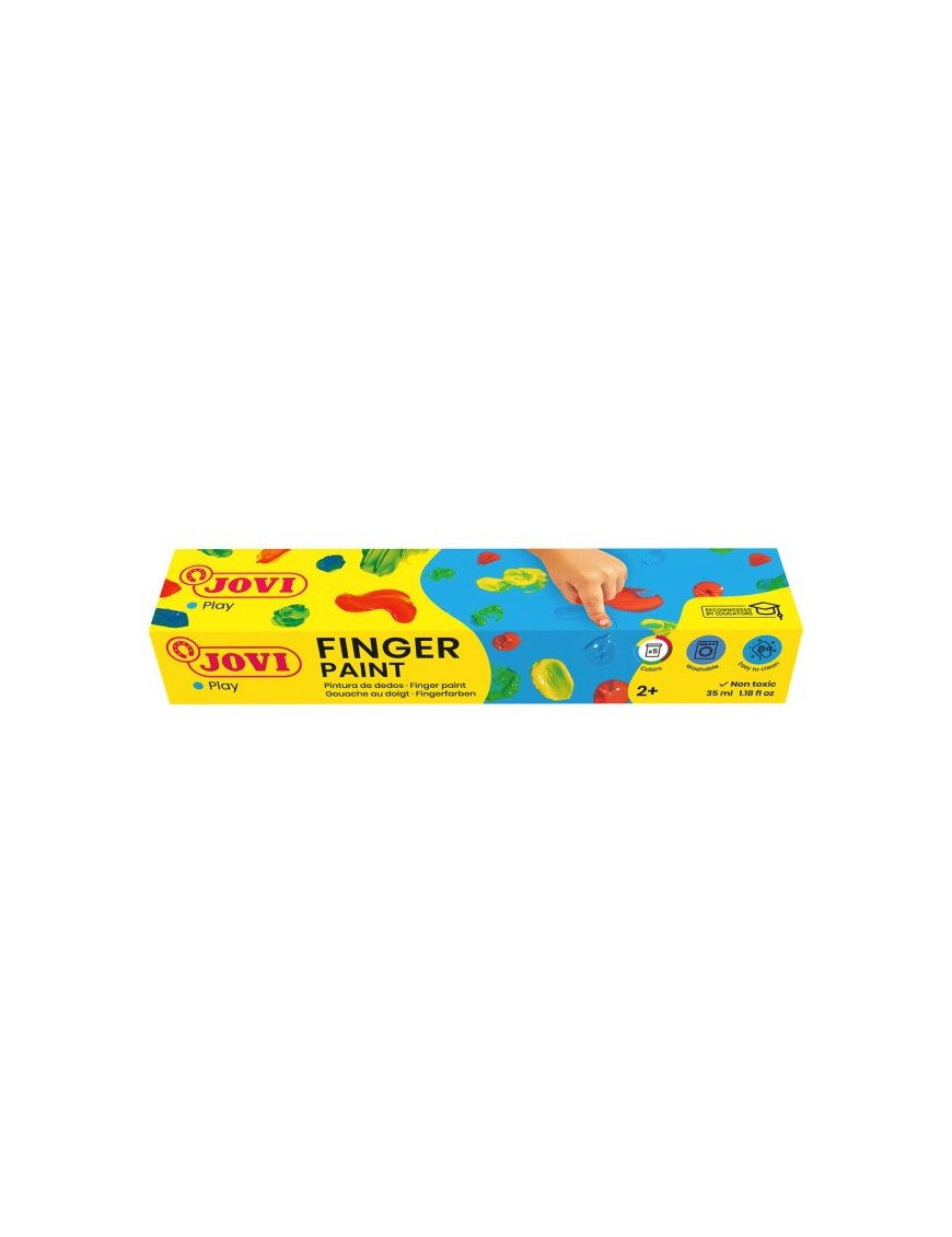PINTURA DEDOS JOVI 5 BOTES 35 ML SURTIDO REF 540