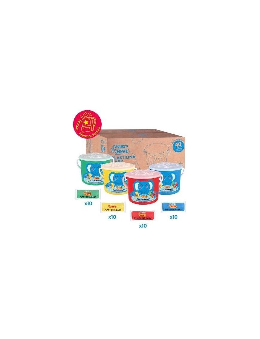 PLASTILINA BABY 4 BOTES ESOLARES 10X4 PASTILLAS