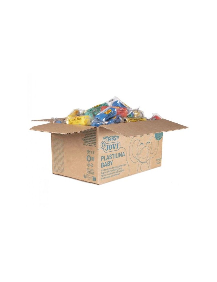 CAJA 60 PLASTILINA BABY SURTIDA