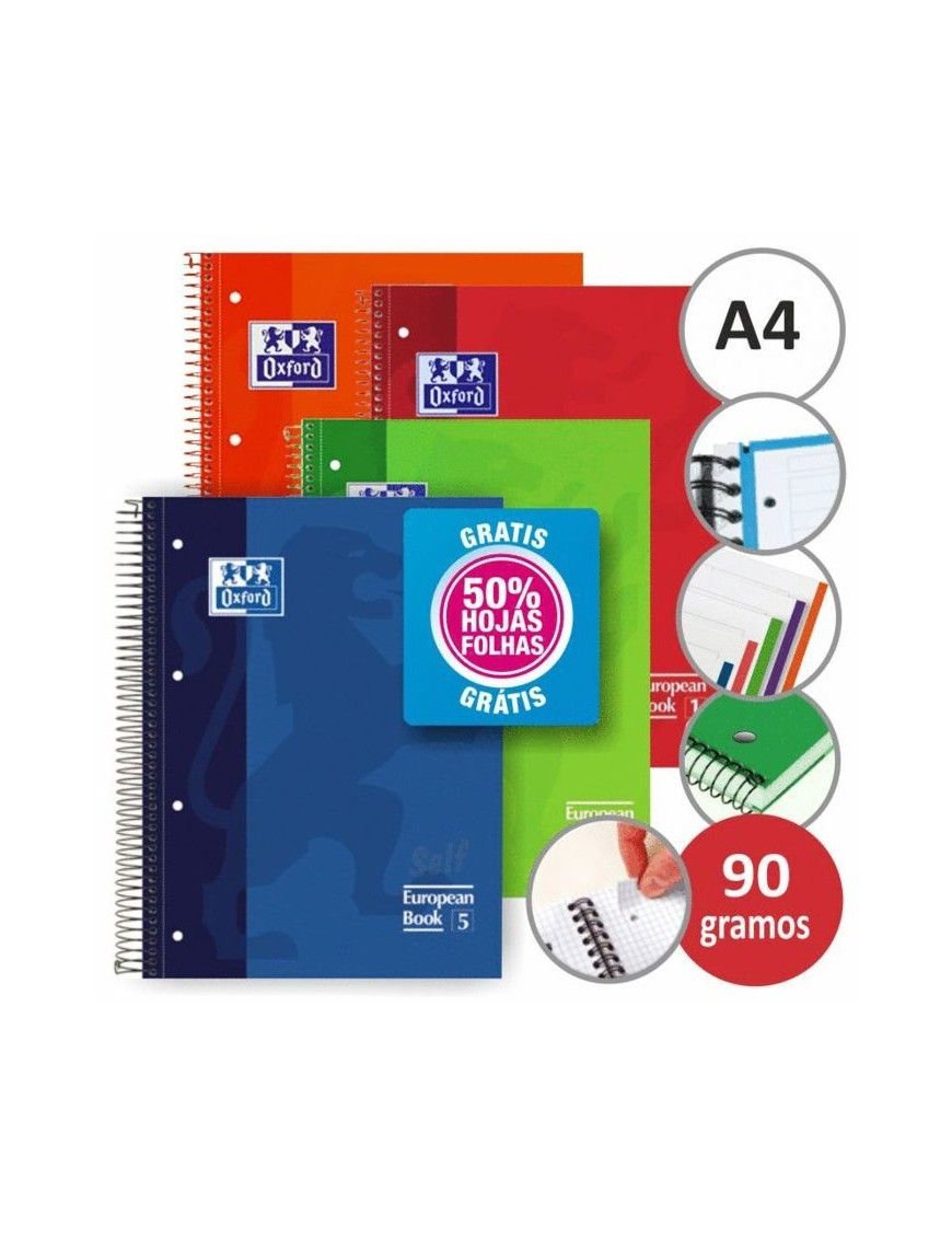BLOC OXFORD EUROPEANBOOK 5 T.EXTRADURA A4+ 120H.5X