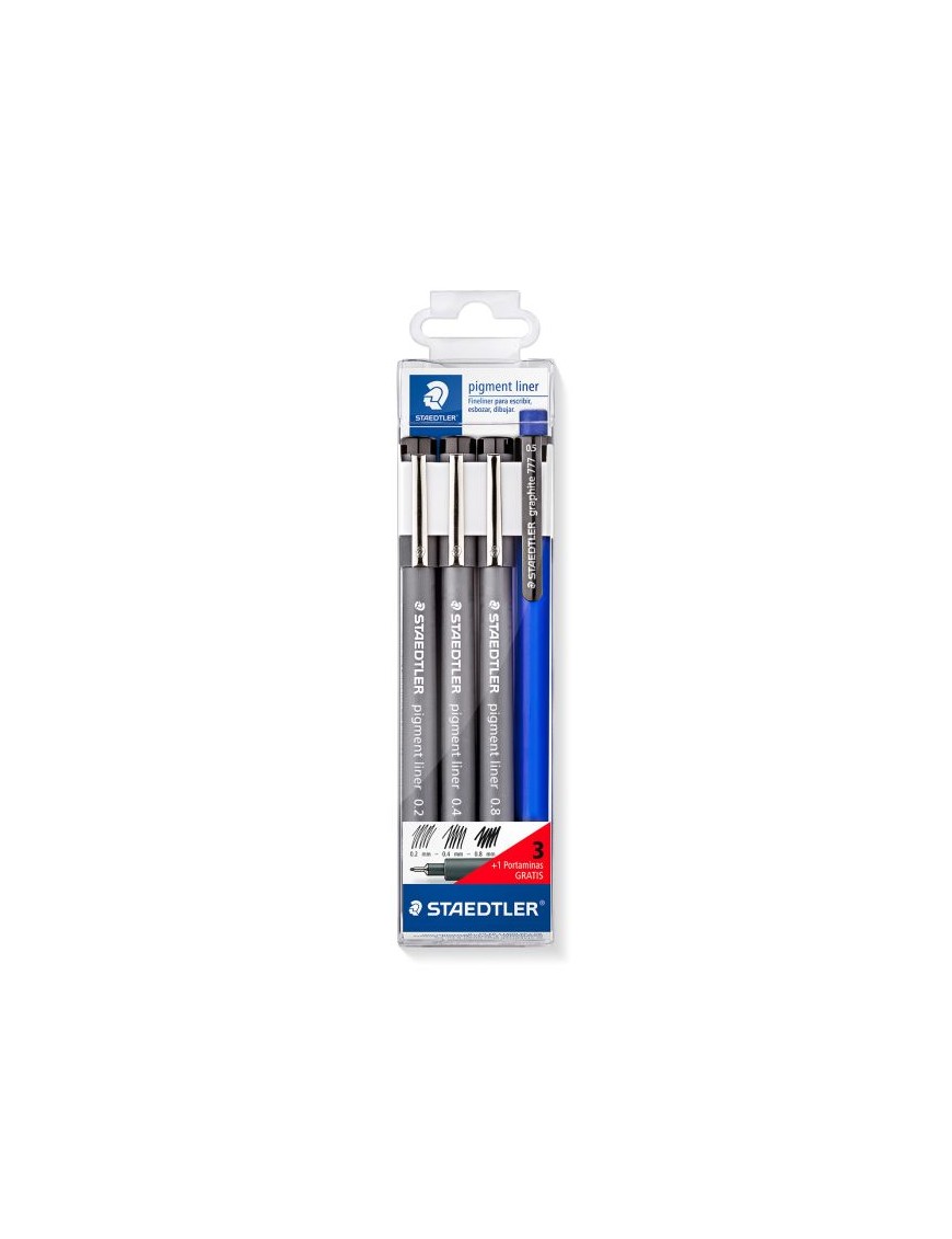 ROTULADOR STAEDTLER 308 02-04-08+PORTAMINAS