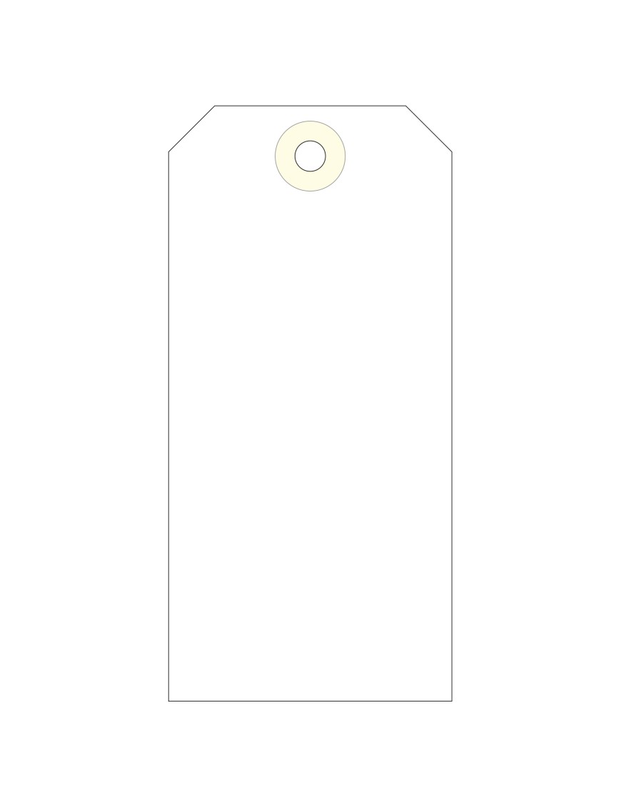 ETIQUETA COLGANTE CON ARANDELA 120X57 C/1000