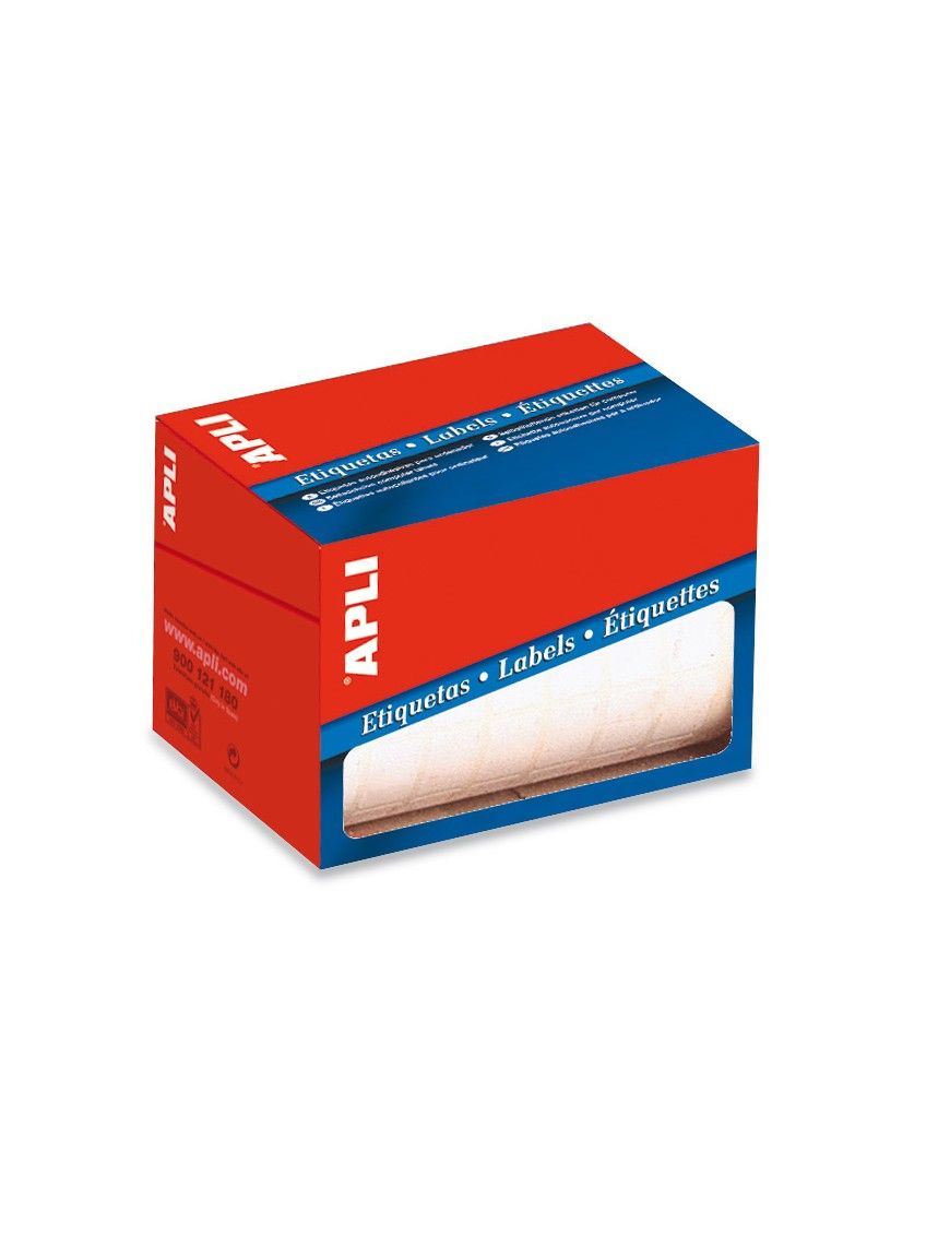 ROLLO DE 1000 ETIQUETAS 20X75 BLANCAS APLI 01687