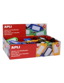 CAJA 100 LLAVEROS COLORES SOLIDOS