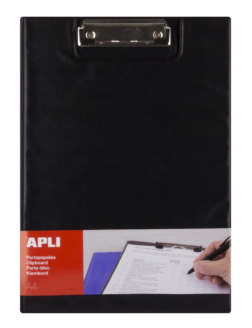 CLIPBOARD CON SOLAPA NEGRO POLIP.