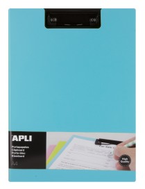 CLIPBOARD PP FOAM+SOLAPA AZUL