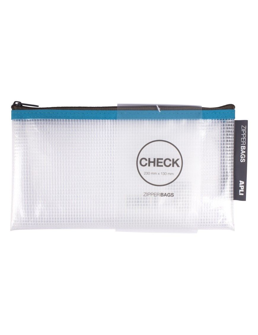 BOLSA ZIPPER BAG CHECK 230X130 MM