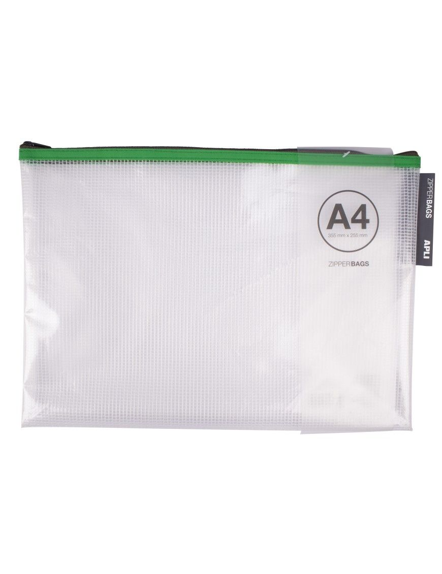 BOLSA ZIPPER BAG A4 COLORES SURTIDOS
