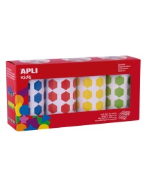 PACK 4 ROLLO GOMETS HEXAGONAL