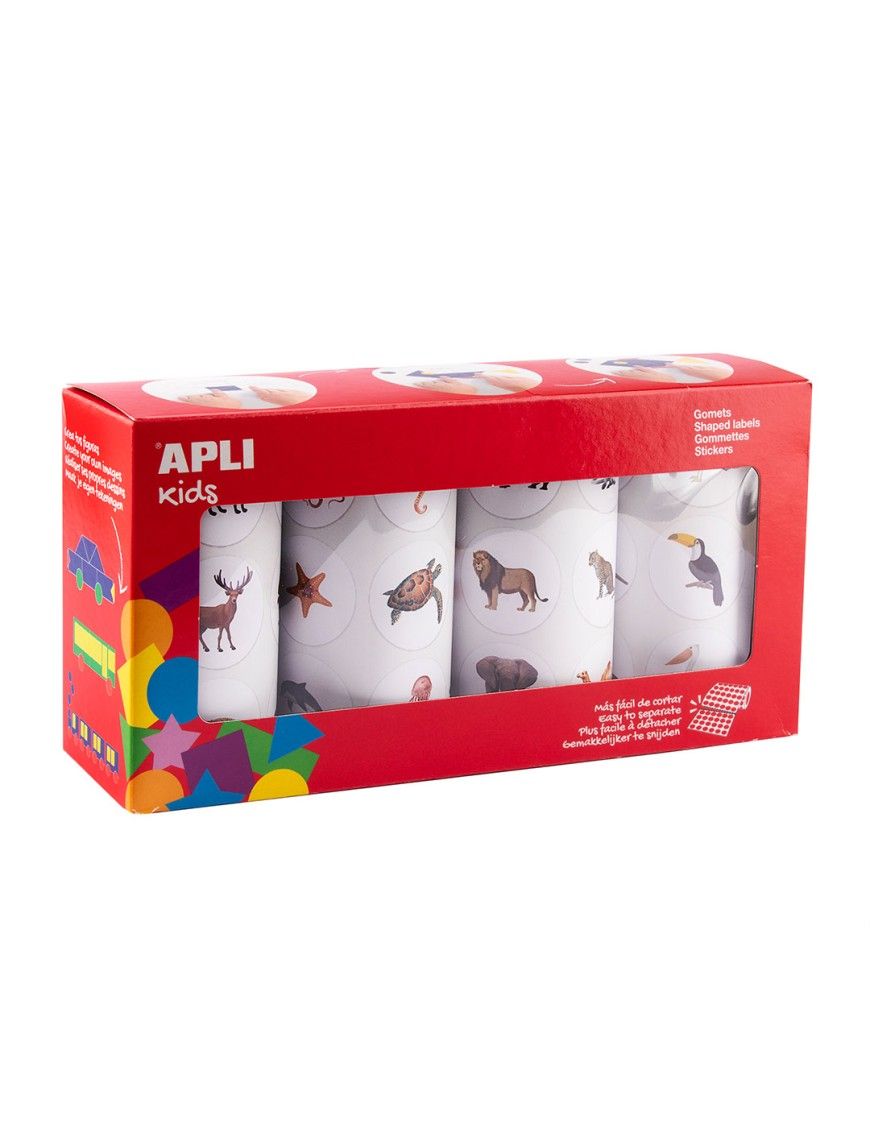 PACK ROLLOS TEMATICOS ANIMALES 4 U