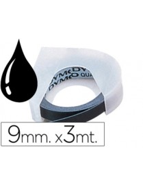 CINTA DYMO 3 MTS.X 9 MM.NEGRA.