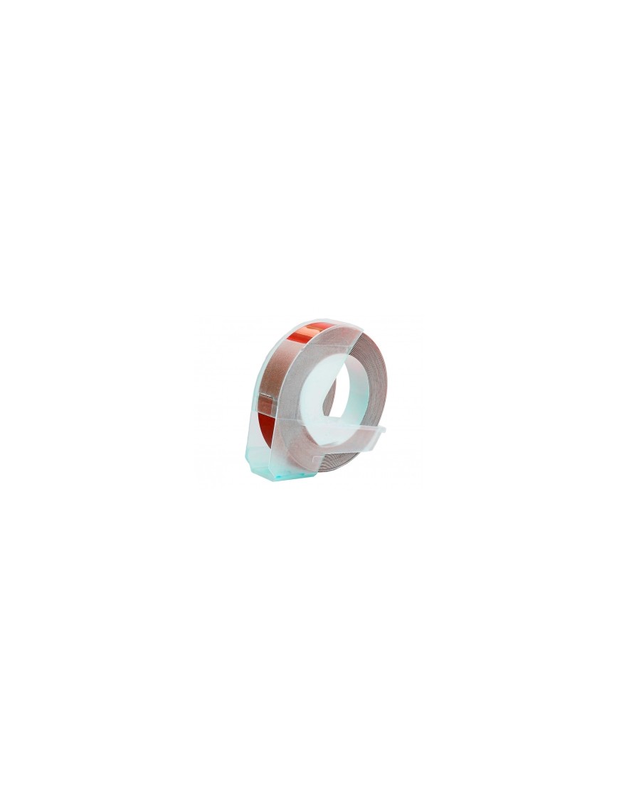 CINTA DYMO 3 MTS.X 9 MM.ROJA.