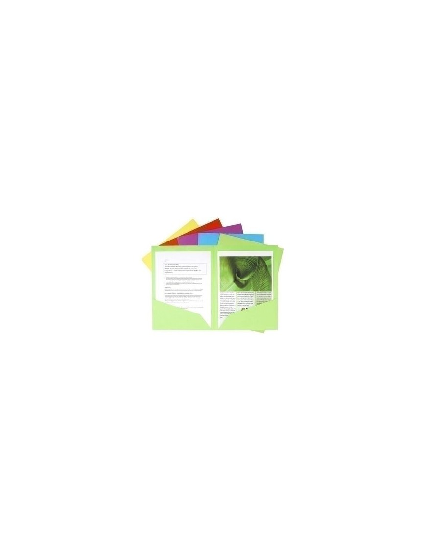 SUBCARPETA DOBLE BOLSA ROCKS VERDE CAJA 25