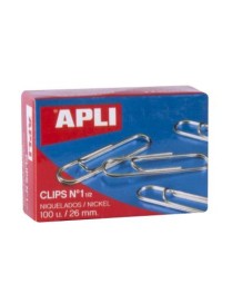 CLIPS NIQUELADOS DEL Nº 1,5 26MM