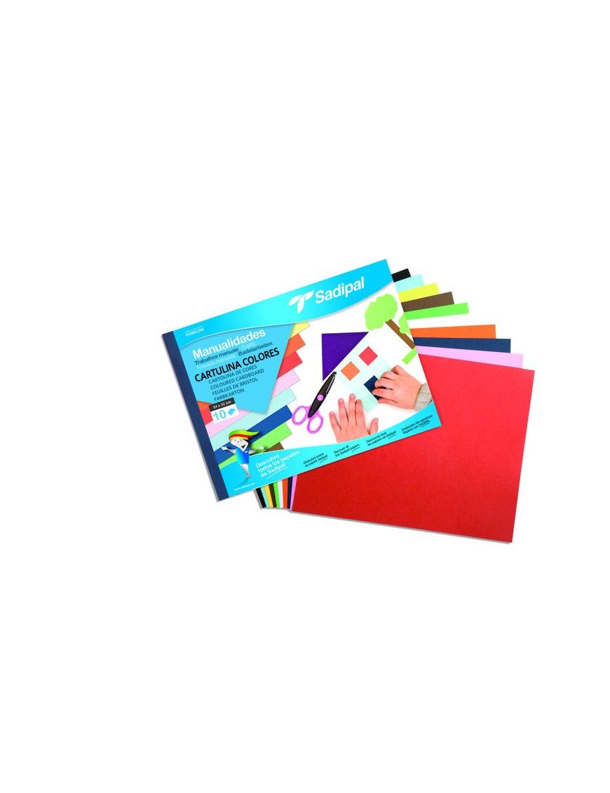 BLOC CARTULINAS COLORES SURTIDO SADIPAL
