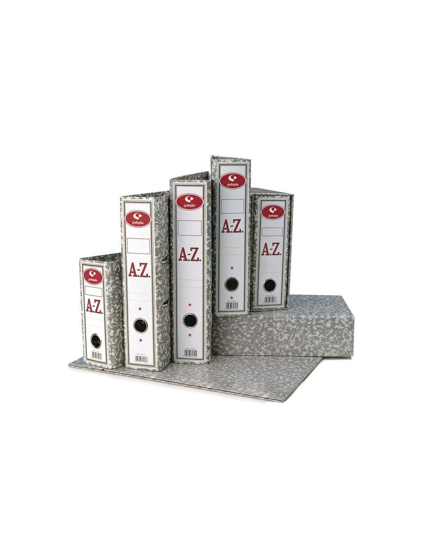 ARCHIVADOR A4 CLASSIC GRIS CLARO JASPEADO