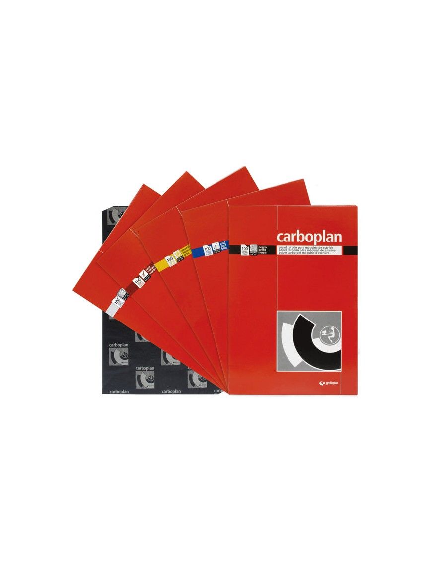PAPEL CARBON AZUL CARBOPLAN CAJA 100