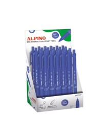 BOLIGRAFO ALPINO SOFT TOUCH AZUL EXP 24 UD.