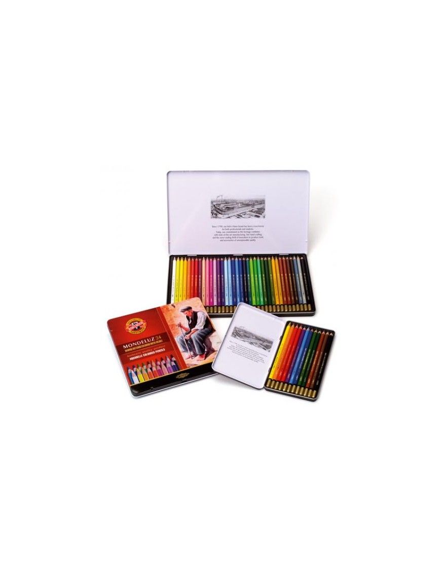 CAJA METALICA LAPIZ ACUARELABLE KOH-I-NOOR 24