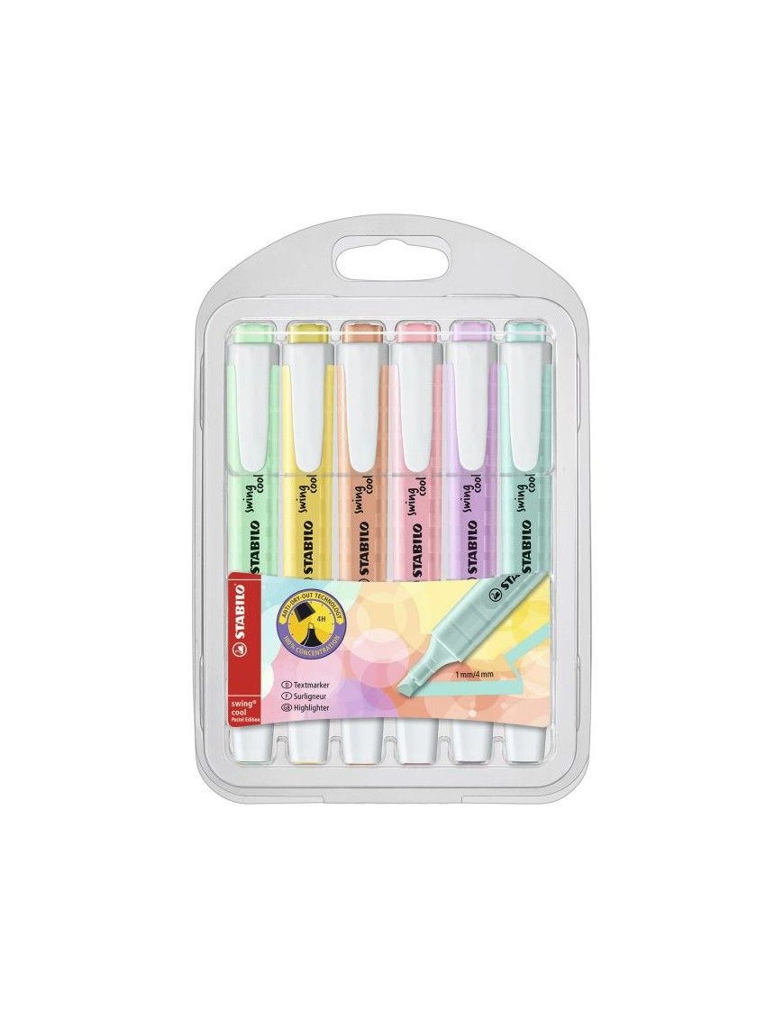 STABILO SWING PASTEL PACK 6