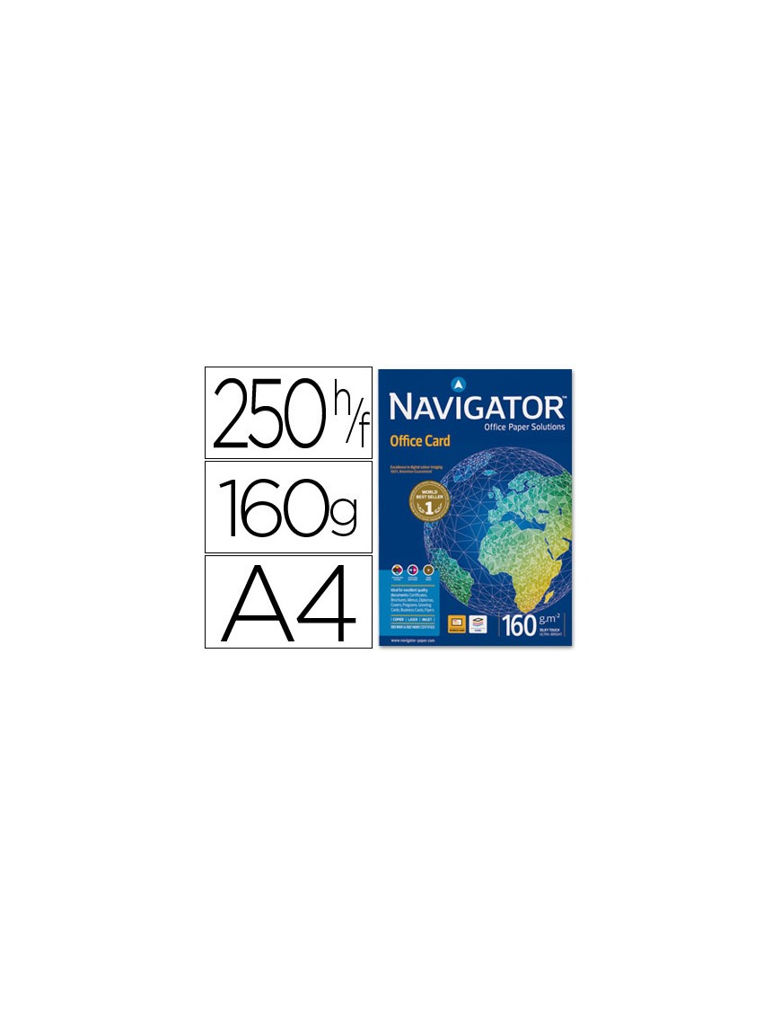 PAPEL NAVIGATOR 160 GR. A4 PACK 250 H.