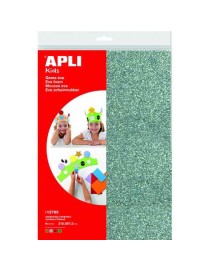 PACK 4 LAMINAS GOMA EVA APLI KIDS A4 PURPURINA SUR