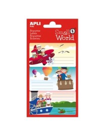 PEGATINAS ESCOLARES APLI KIDS SMALL WORLD AVIACION