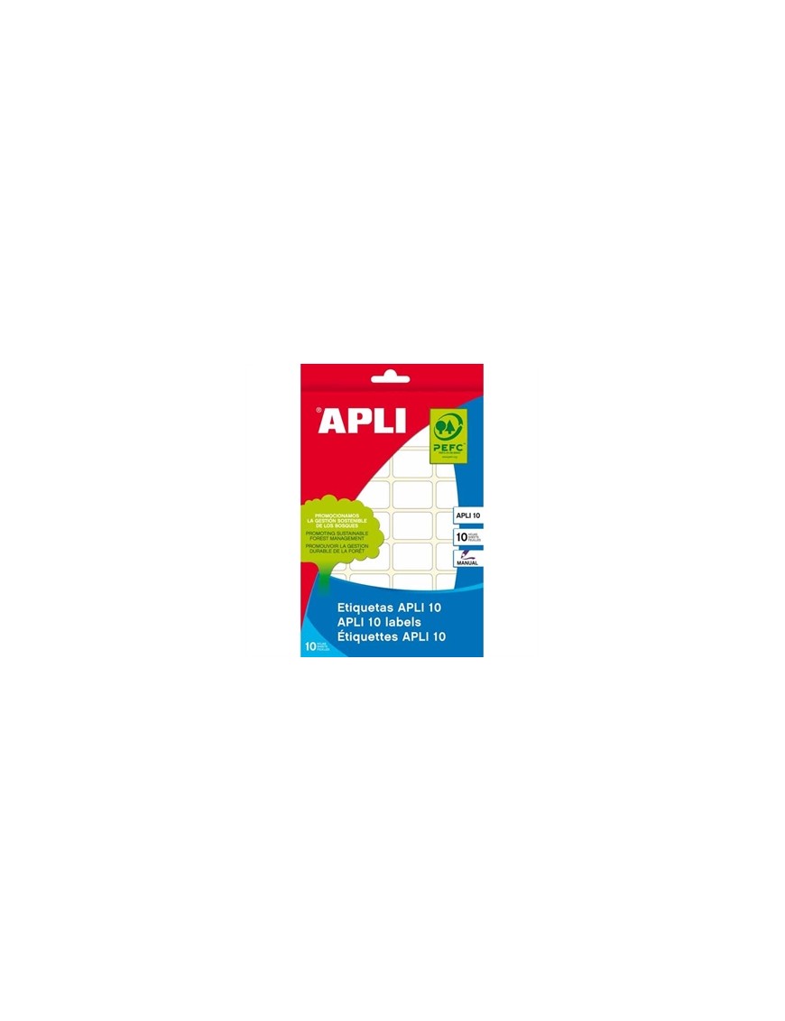 ETIQUETA APLI 10 HOJAS 32X41 MM. MODELO 1649