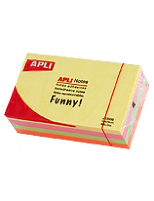 APLI NOTAS ADHESIVAS 125X75 COLORES BRILLANTES