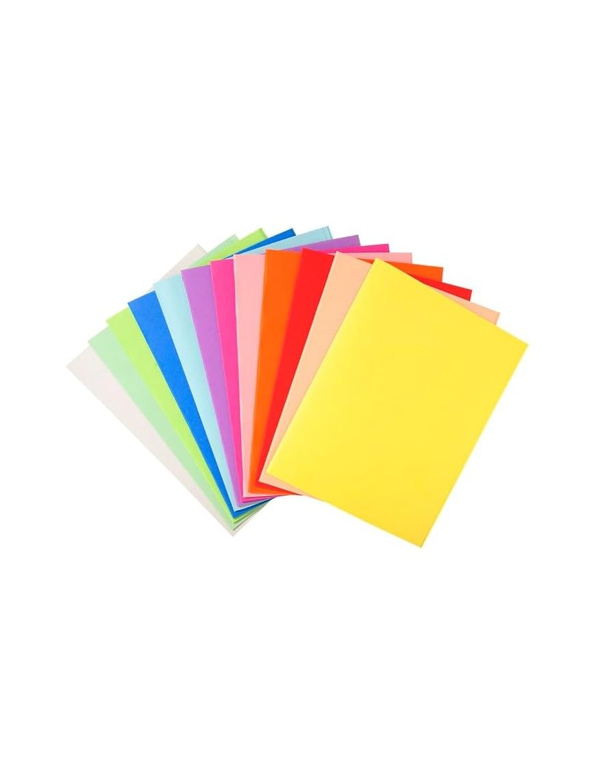 PAQUETE 50 SUBCARPETAS A4 PASTEL