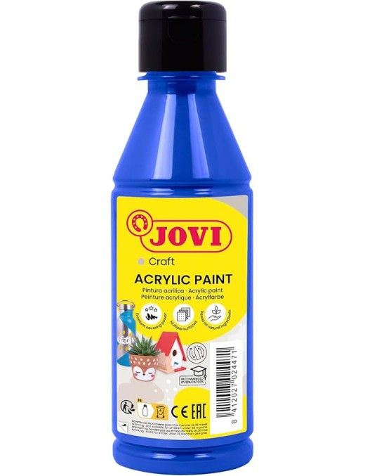 PINTURA ACRILICA MULTIUSO JOVIDECOR 250 ML CIAN