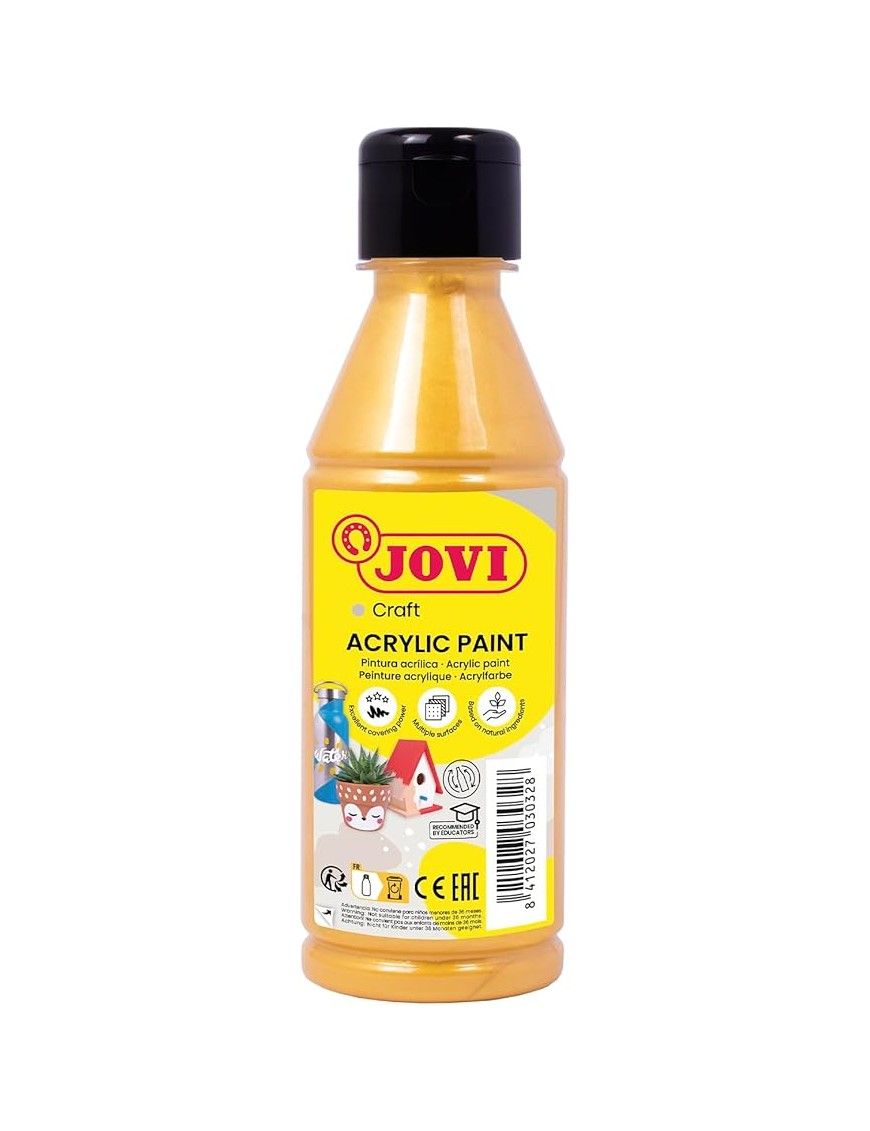 PINTURA ACRILICA MULTIUSO JOVIDECOR 250 ML ORO
