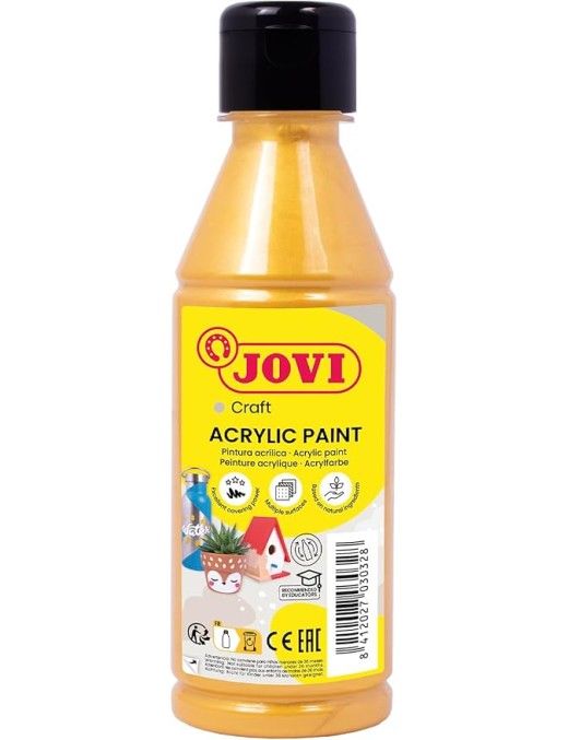 PINTURA ACRILICA MULTIUSO JOVIDECOR 250 ML ORO