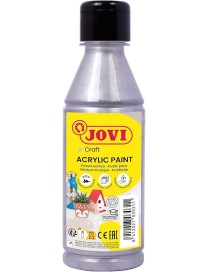 PINTURA ACRILICA MULTIUSO JOVIDECOR 250 ML PLATA
