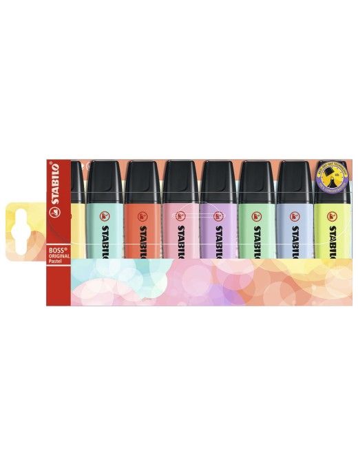 ROTULADOR STABILO BOSS PASTEL 8 COLORES