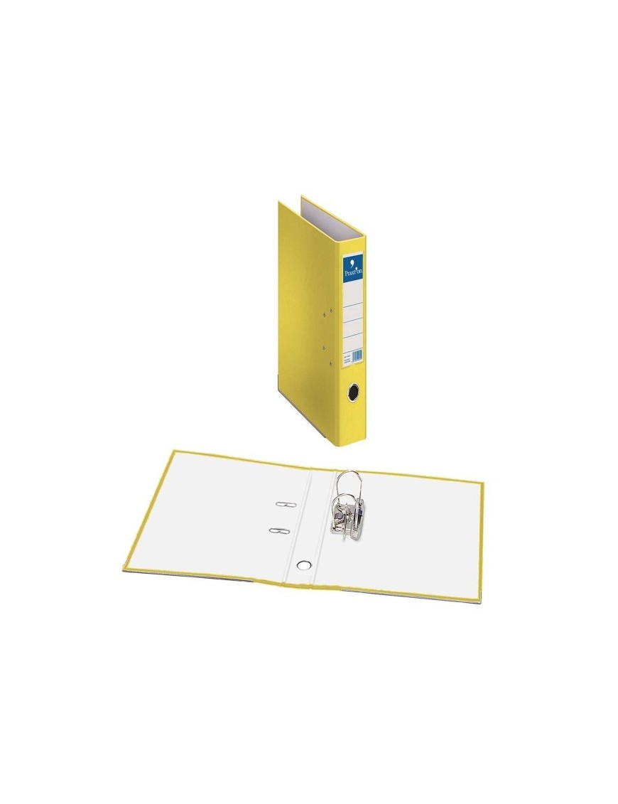 ARCHIVADOR PRAXTON A4 LOMO 45 ESTRECHO AMARILLO