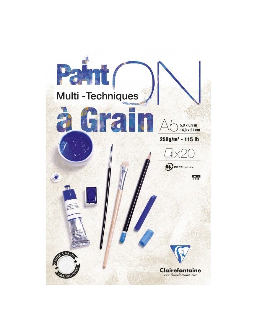 BLOCS PAINTON GRANO A5 50H 250G EXACLAIR