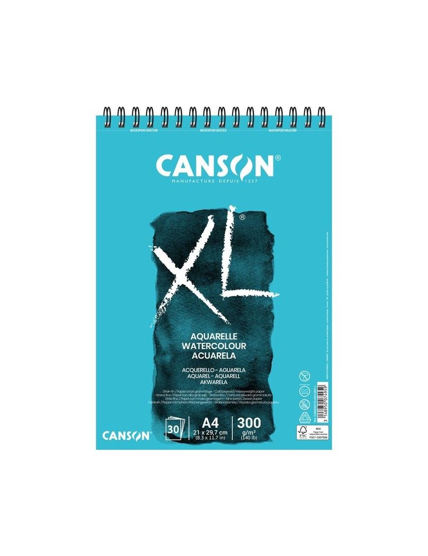 BLOC A4 AQUARELLE 30H A4 300G