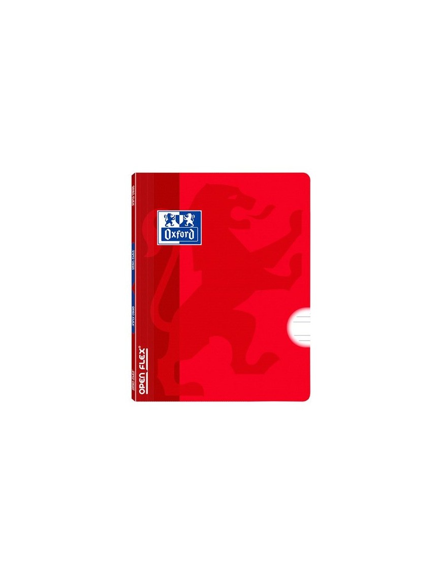 LIBRETA GRAPADA OPENFLEX A5 PAUTA 3.5 ROJO