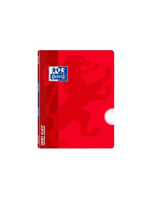 LIBRETA GRAPADA OPENFLEX A5 PAUTA 3.5 ROJO