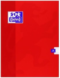 LIBRETA GRAPADA OPENFLEX A4 OXFORD ROJO 5X5
