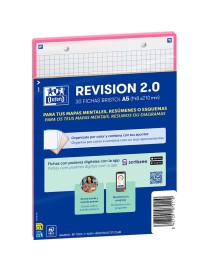 FICHA REVISION A5 CUADRICULA 30FICHAS 5X5 ROSA