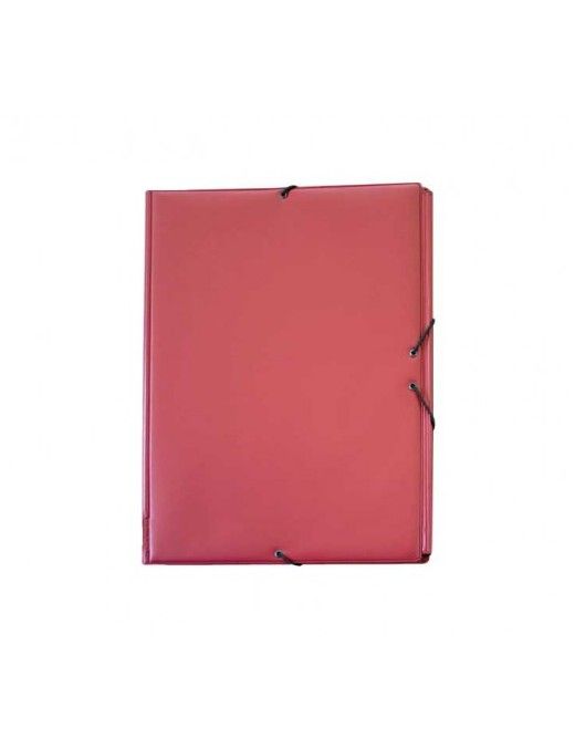 CARPETA GOMAS SOLAPAS F PVC BURDEOS GRAFOPLAS