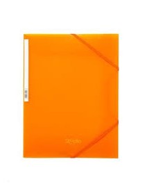 CARPETA GOMAS SOLAPAS A4 PP PARDO COLORES VIVOS