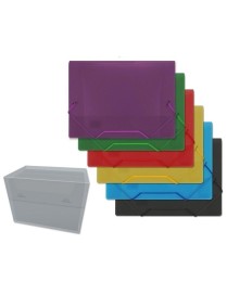 CARPETA GOMAS SOLAPAS P.P TRANS 4º