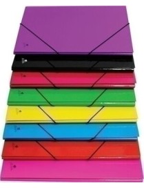 CARPETA SOLAPAS CARTON FORRADO COLORES FOLIO NERIS