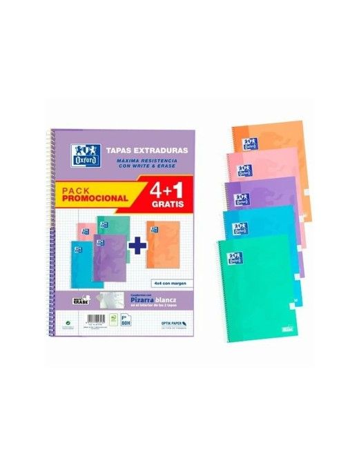 PACK 4+1 C.Fº TE SCHOOL WRITE&ERASE 80H PASTEL