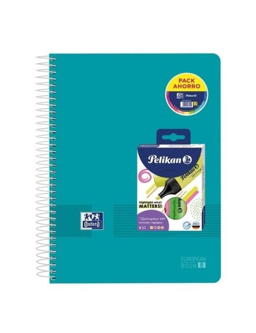 PACK EBK8 OXF A4+ 5X5 +PLK TEXTMARKER